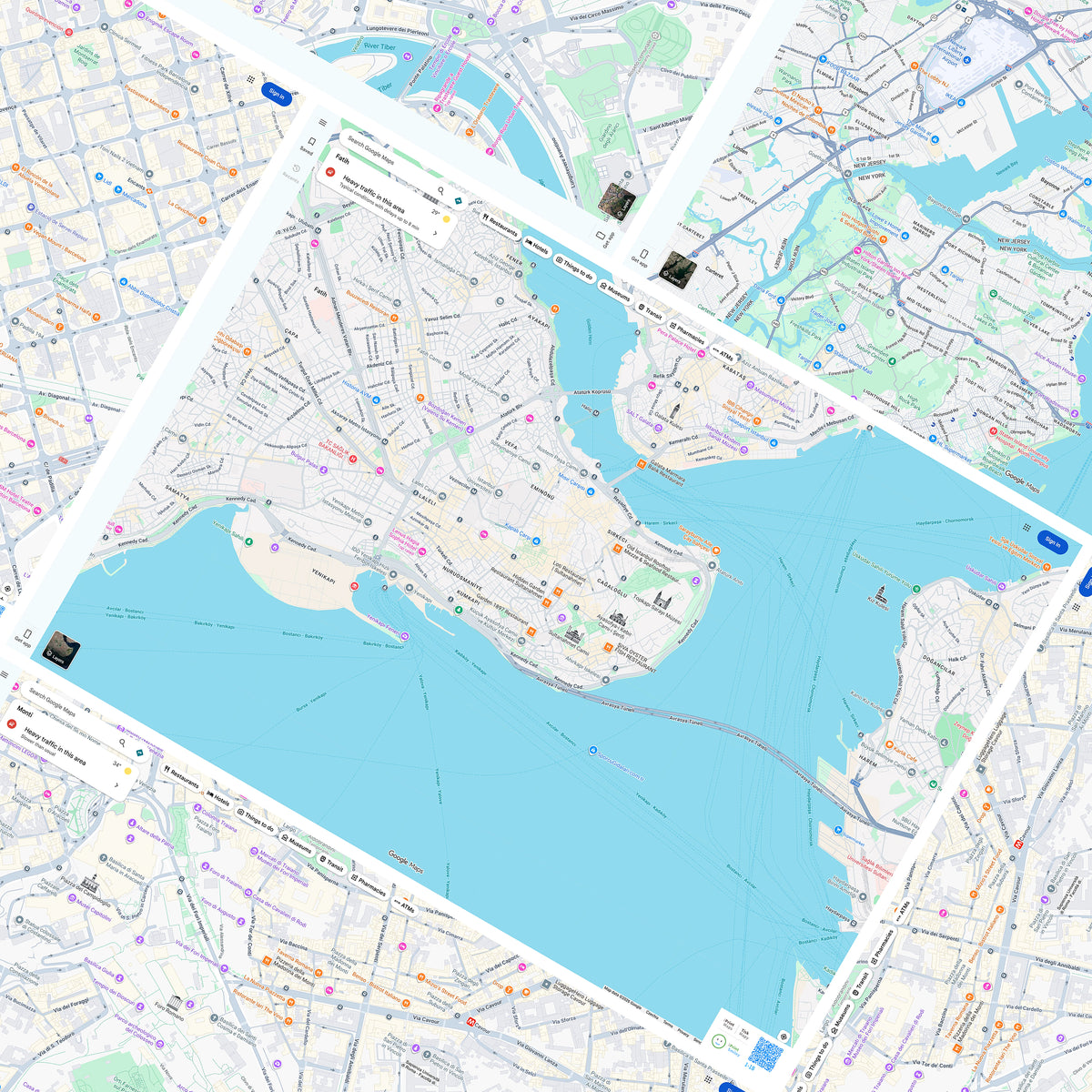 Vlastní tištěná mapa: Google Maps