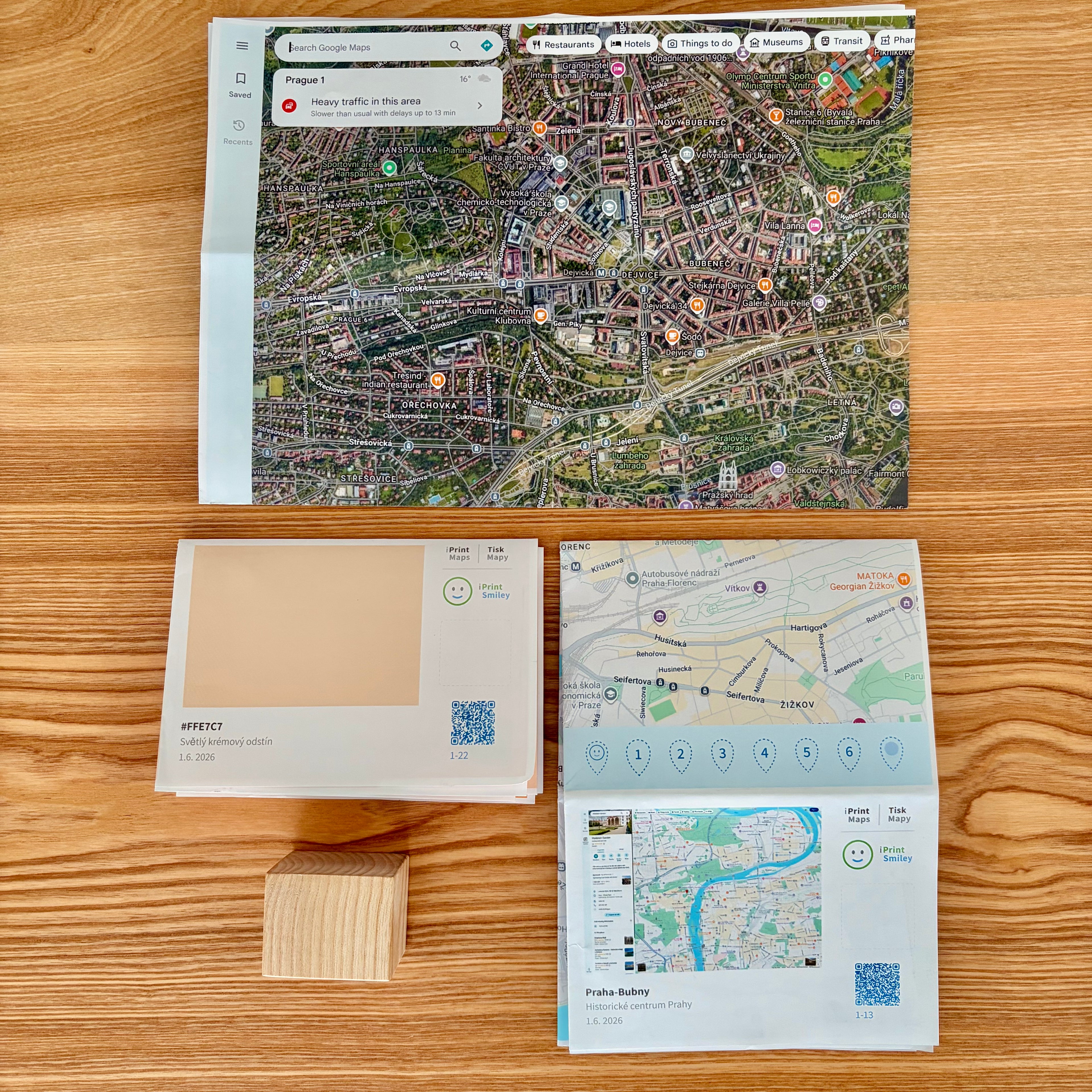 Vlastní tištěná mapa: Google Maps
