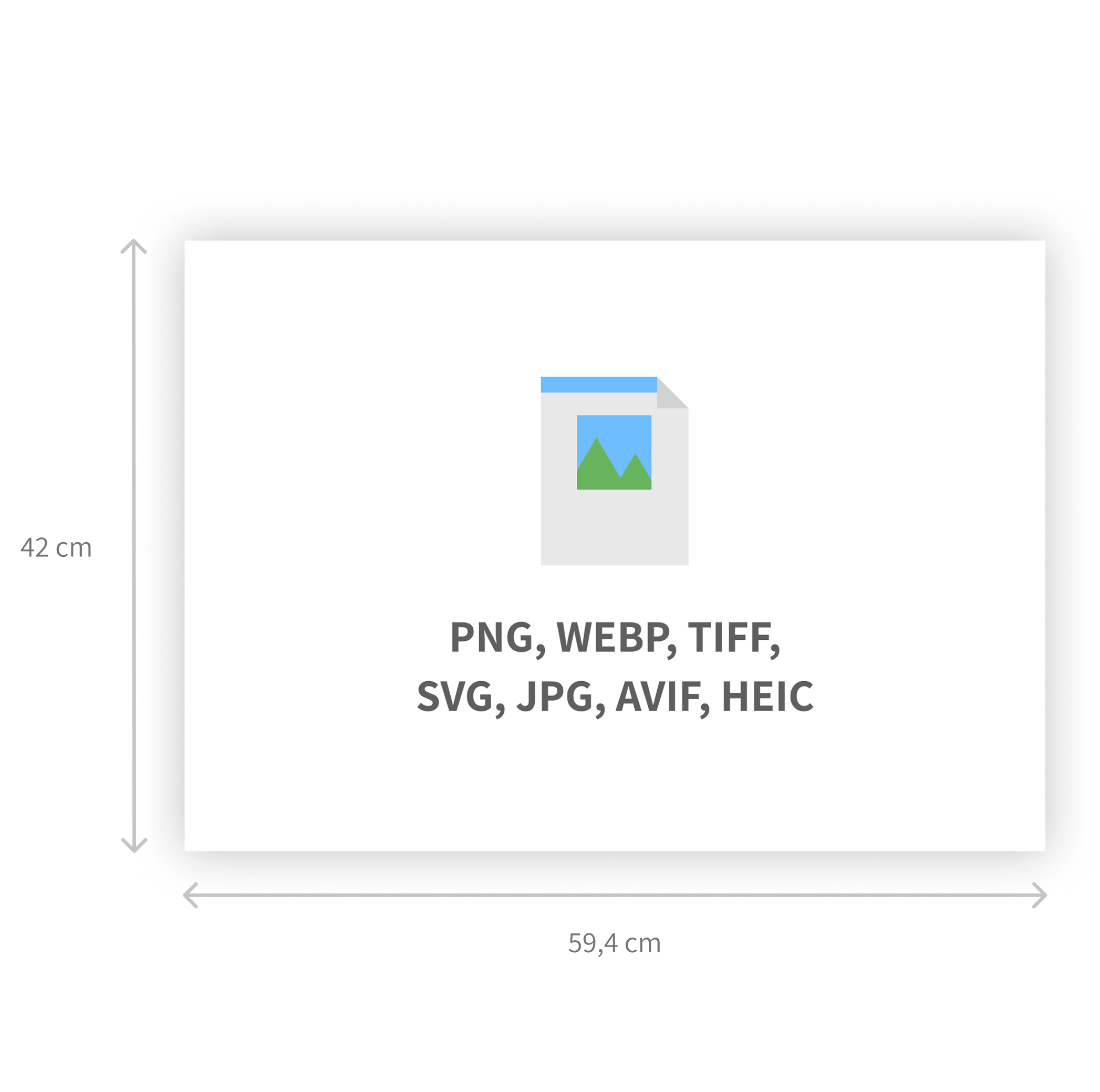 Vlastní tištěný papír: PNG, WEBP, TIFF, SVG, JPG obrázky