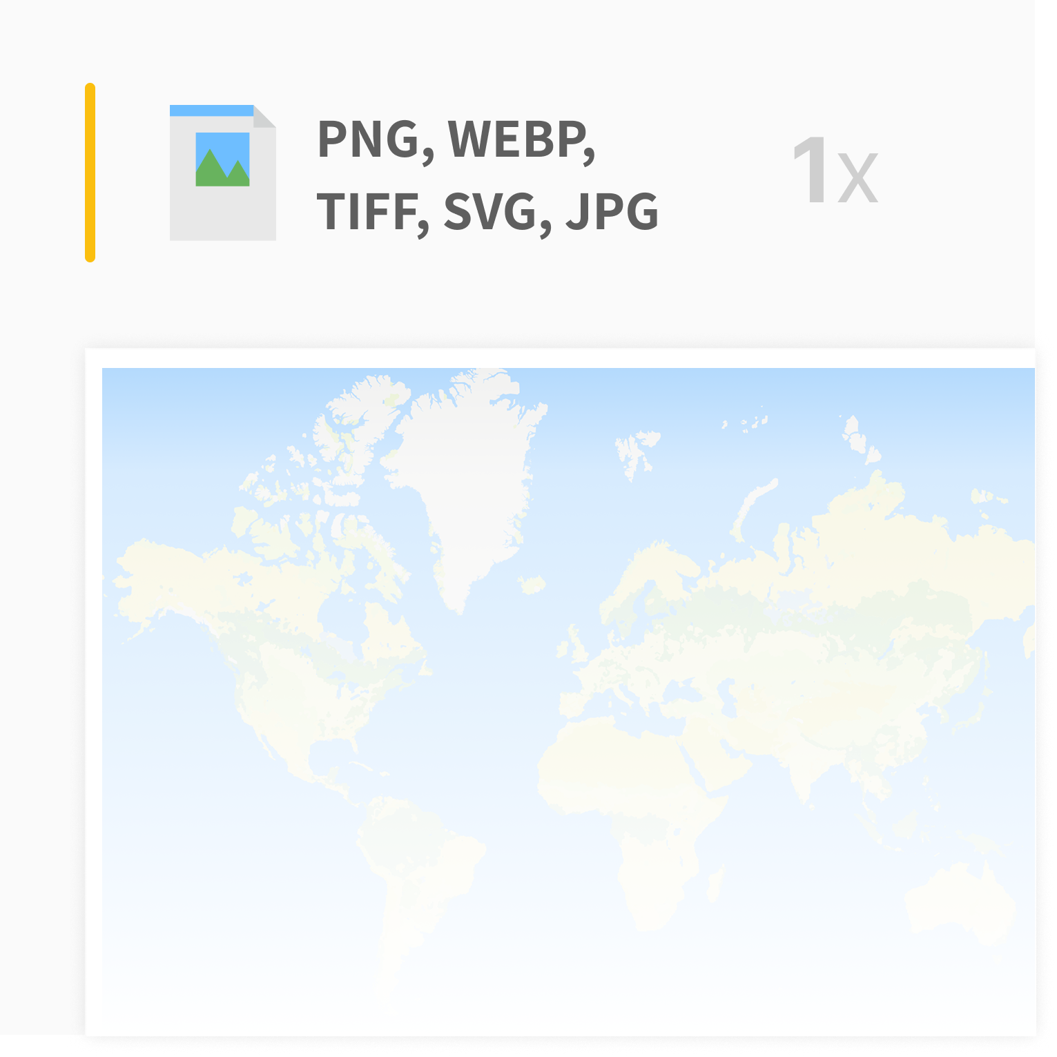 Custom printed map: PNG, WEBP, TIFF, SVG, JPG