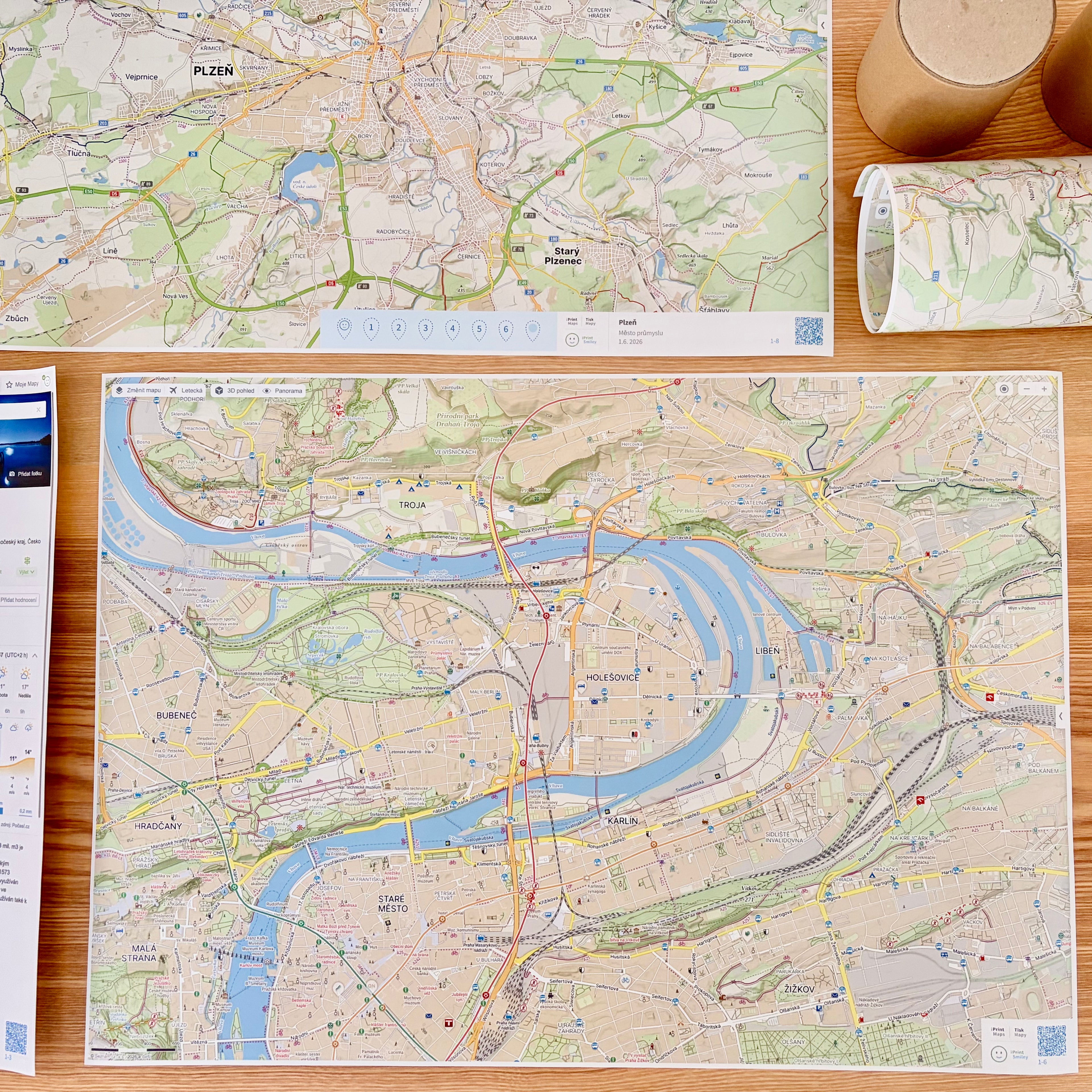 Vlastní tištěná mapa: Mapy.com