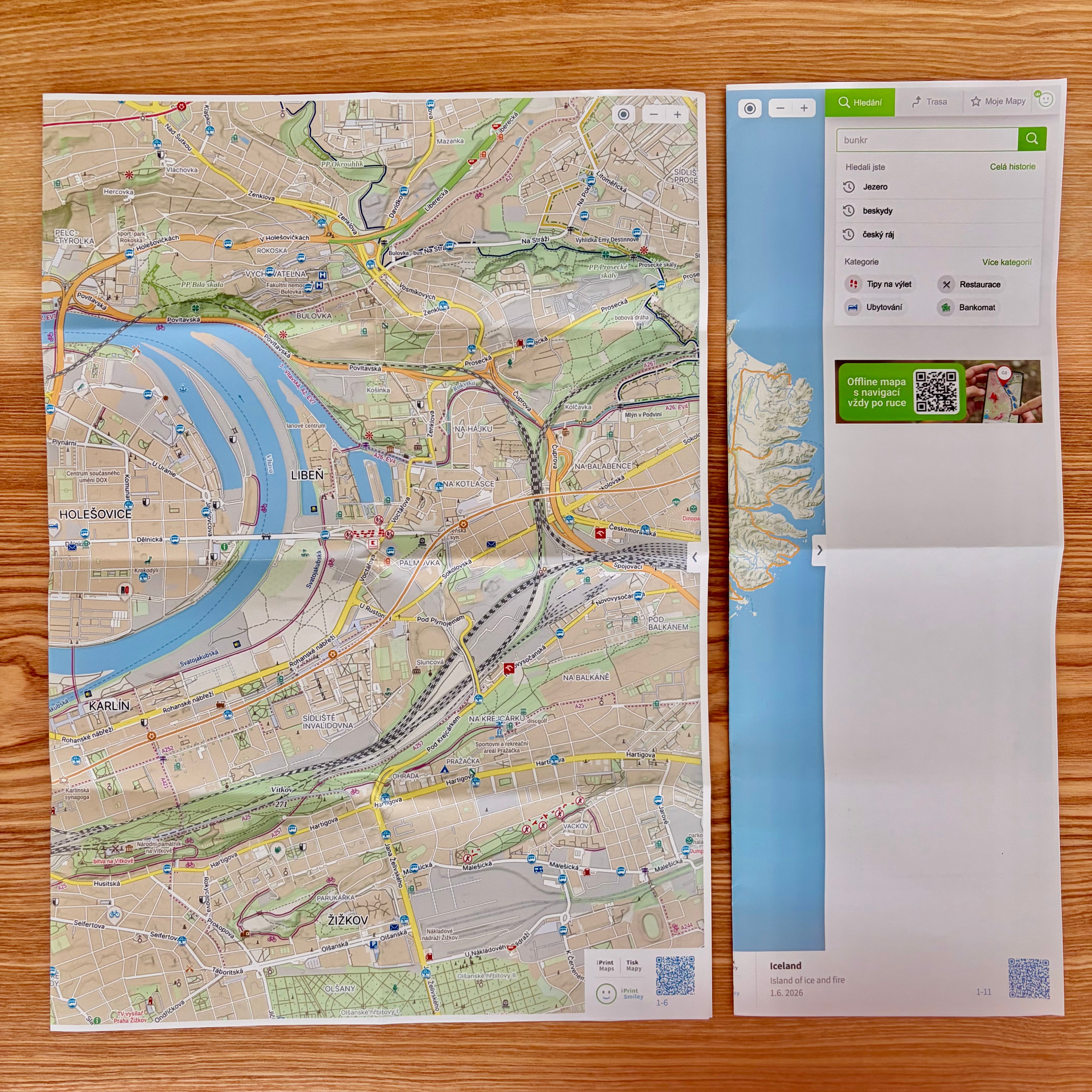 Vlastní tištěná mapa: Mapy.com