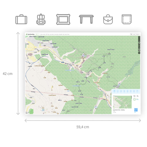 Custom printed map: OpenStreetMap