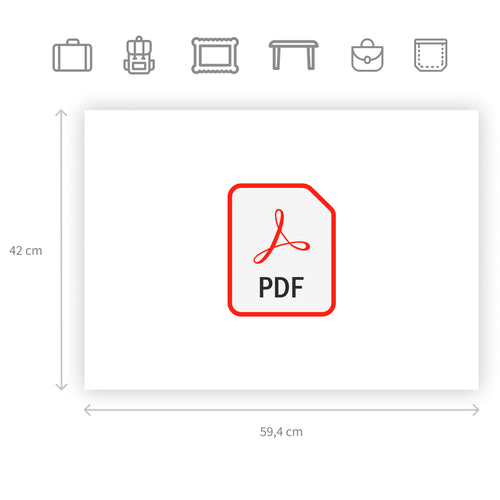 Custom printed map: PDF file