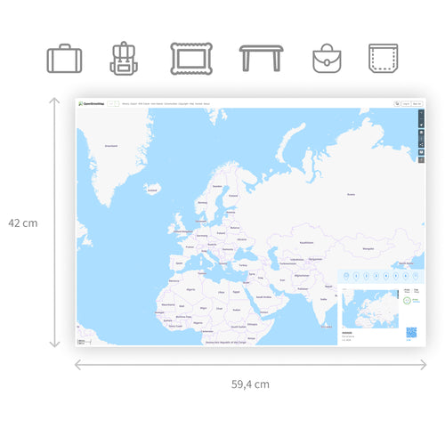Custom printed map: Any Map Online