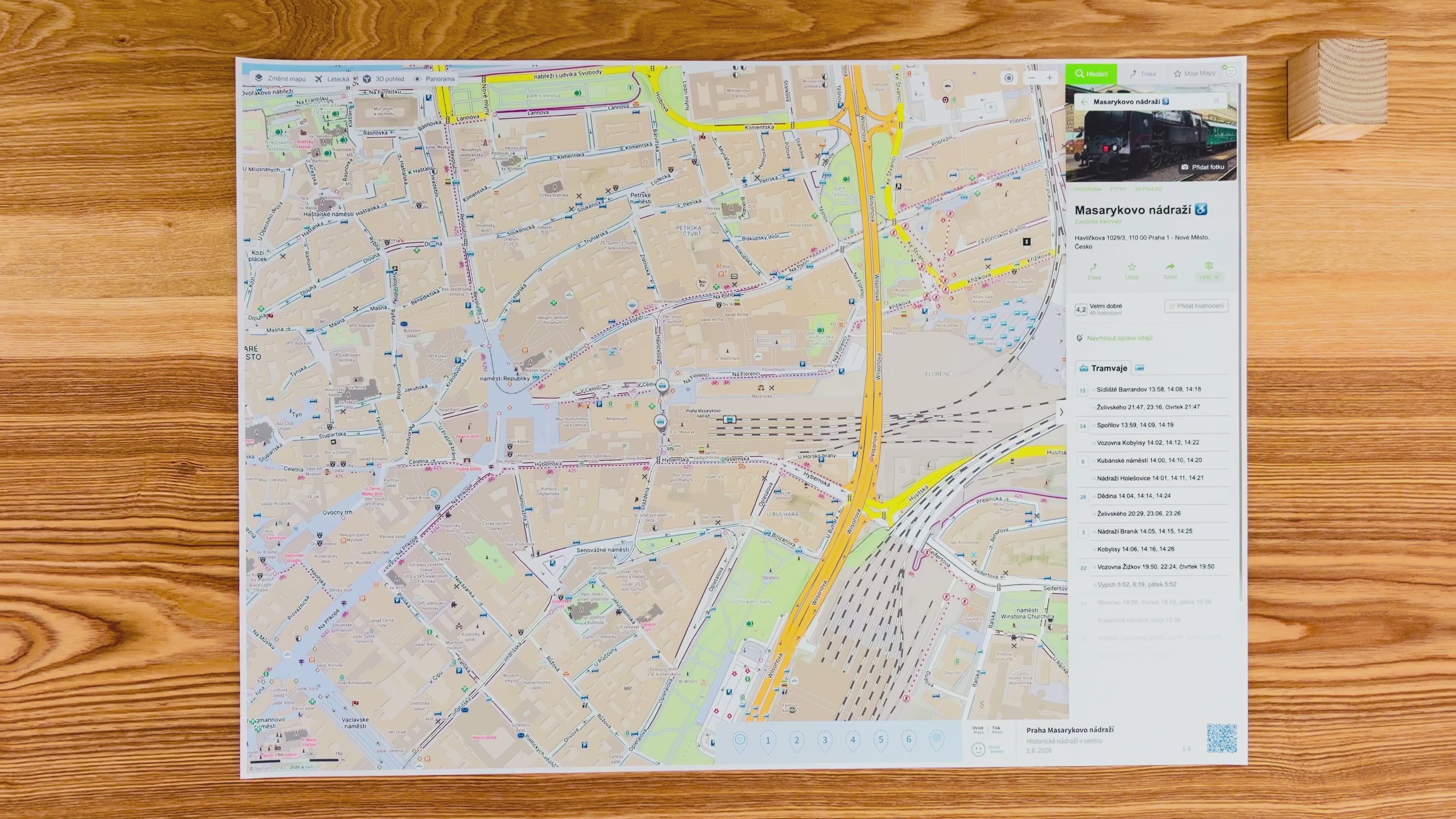 Vlastní tištěná mapa: Mapy.com